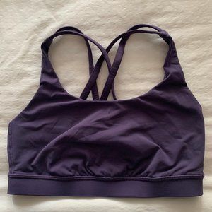 LULULEMON ENERGY BRA PURPLE SIZE 6